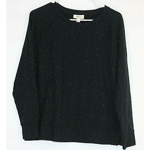 NWT Style & Co Black Crew Neck Pullover Sweater Women's Size Small - Picture 2 of 6